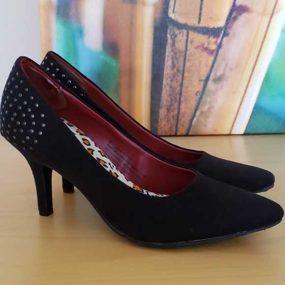 Maurices Pointed Black Classic Pump High Heels 6 - Picture 3 of 8